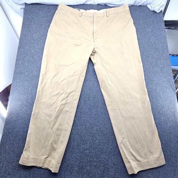Polo Ralph Lauren Chino Pants Mens Size 44 B  Beige Prospect Pant Zip Fly - Picture 1 of 12